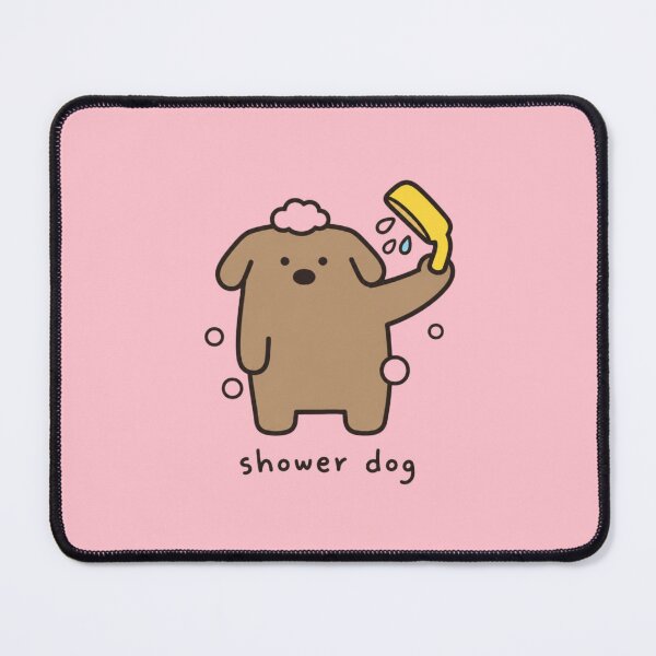 Item preview, Shower Dog Brown Poodle Bath Time Kawaii designed and sold by bosamji.