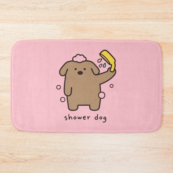 Item preview, Shower Dog Brown Poodle Bath Time Kawaii designed and sold by bosamji.