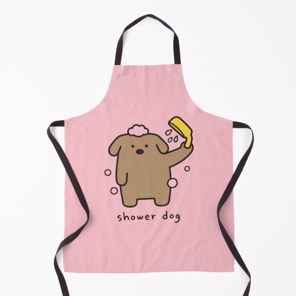 Item preview, Shower Dog Brown Poodle Bath Time Kawaii designed and sold by bosamji.