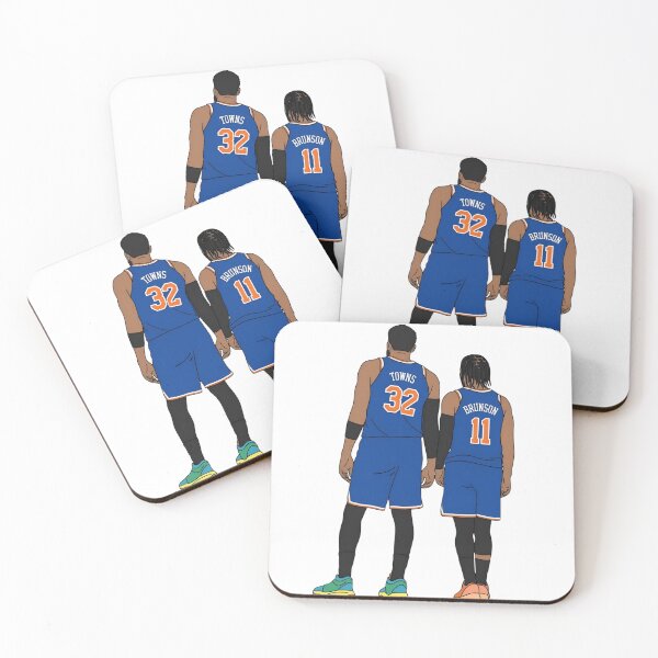 Item preview, Karl-Anthony Towns and Jalen Brunson  designed and sold by Hoops and Movie Sticks.