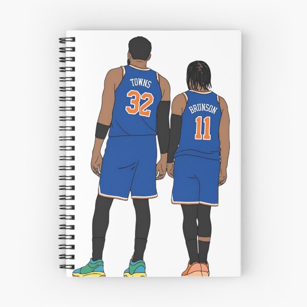 Item preview, Karl-Anthony Towns and Jalen Brunson  designed and sold by Hoops and Movie Sticks.