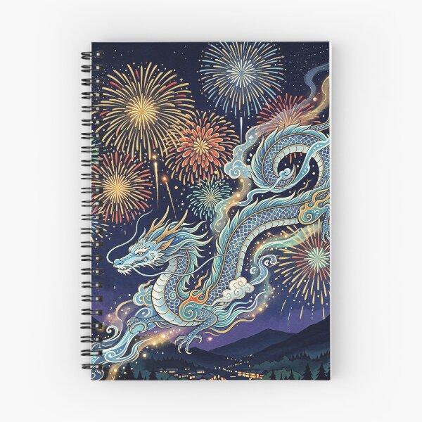 Item preview, Japanese Water Dragon (Ryu) & Summer Hanabi Fireworks designed and sold by Hikariha Studio.