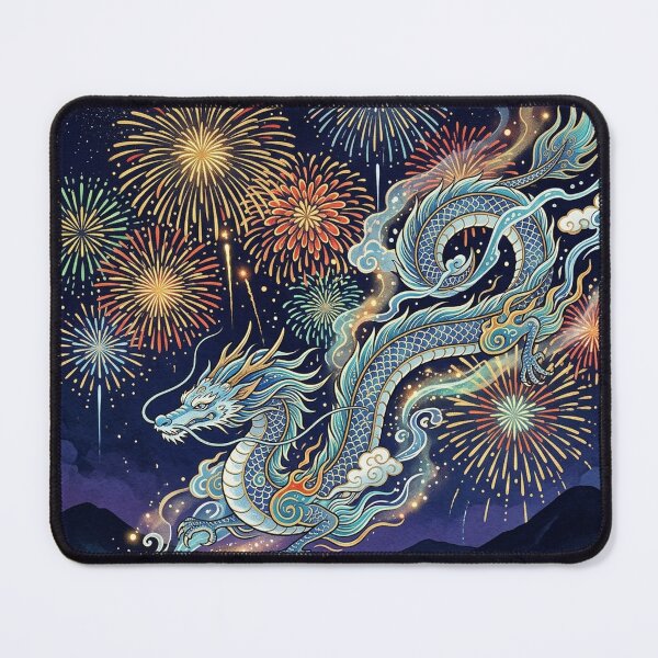 Item preview, Japanese Water Dragon (Ryu) & Summer Hanabi Fireworks designed and sold by Hikariha Studio.