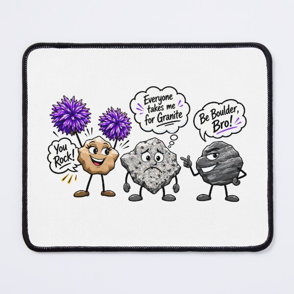 Item preview, Be Boulder Rock Cartoon designed and sold by tasteful-art.
