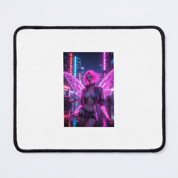 Item preview, Neon Pink Cyberpunk Rebel Fairy designed and sold by Brakia7.