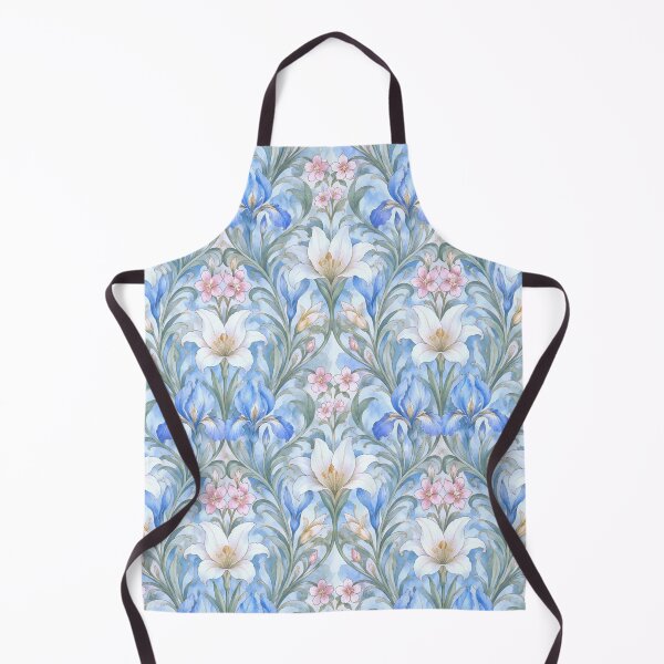 Item preview, Elegant Art Nouveau Lily and Iris Pattern designed and sold by zenjiinspired.