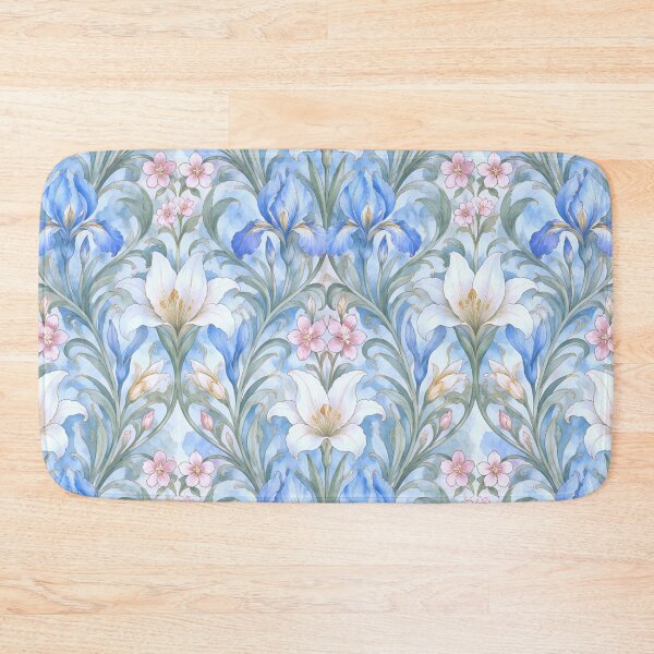 Item preview, Elegant Art Nouveau Lily and Iris Pattern designed and sold by zenjiinspired.
