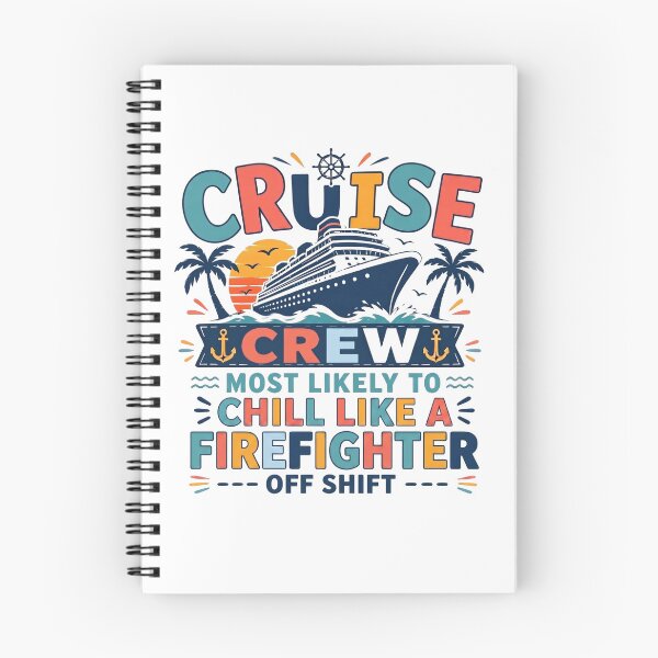 Item preview, Most Likely to Chill Like a Firefighter Off Shift – Funny Family Cruise Crew Matching – Firefighter Vacation  designed and sold by Winarrts.