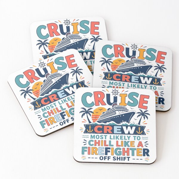 Item preview, Most Likely to Chill Like a Firefighter Off Shift – Funny Family Cruise Crew Matching – Firefighter Vacation  designed and sold by Winarrts.