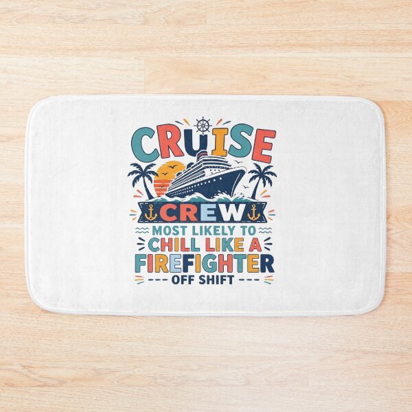 Item preview, Most Likely to Chill Like a Firefighter Off Shift – Funny Family Cruise Crew Matching – Firefighter Vacation  designed and sold by Winarrts.