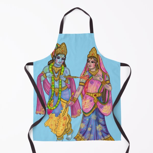 Item preview, Radha Krishna in Holi Festival Artwork | Colorful Hindu Digital Illustration designed and sold by Harshit_Digital_Arts.