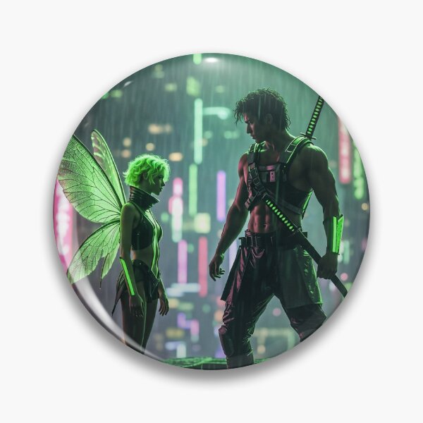 Item preview, Acid Green Cyberpunk Street Warrior Fairy designed and sold by Brakia7.