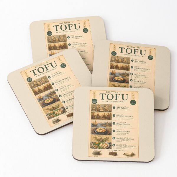 Item preview,  The Story of Tofu Vintage Infographic Poster  designed and sold by Easternpantry.