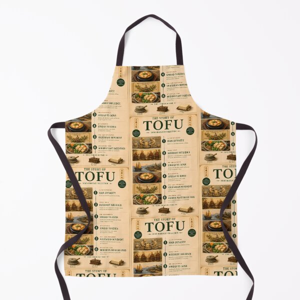 Item preview, The Story of Tofu Vintage Infographic Poster designed and sold by Easternpantry.