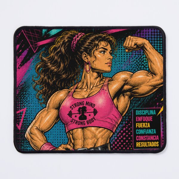 Item preview, Muscle is Art Goddess Fitness Retro Comic designed and sold by JonelleTshirts.