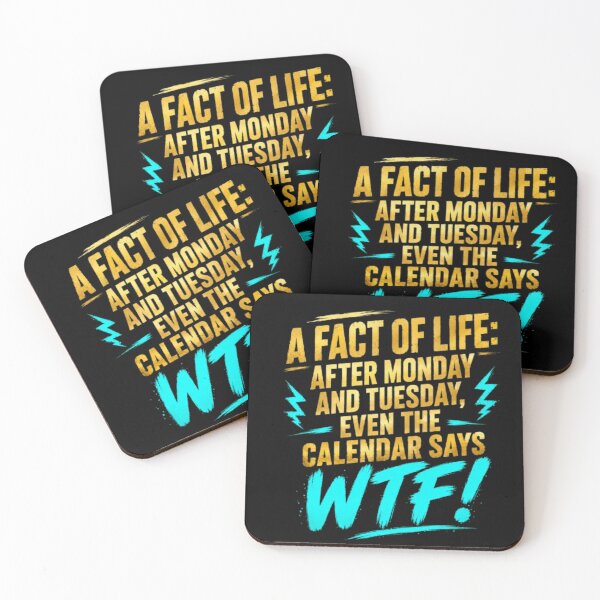 Item preview, After Tuesday Even The Calendar Says WTF Shirt, Funny Work Humor Shirt, Sarcastic Gift, Dark Humor Tee, Office Humor Shirt designed and sold by LumeLush.