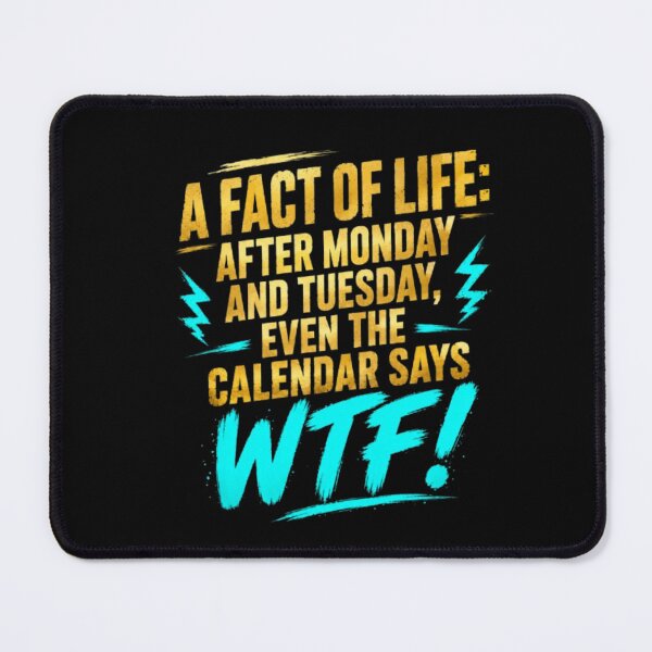 Item preview, After Tuesday Even The Calendar Says WTF Shirt, Funny Work Humor Shirt, Sarcastic Gift, Dark Humor Tee, Office Humor Shirt designed and sold by LumeLush.