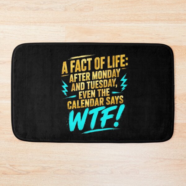 Item preview, After Tuesday Even The Calendar Says WTF Shirt, Funny Work Humor Shirt, Sarcastic Gift, Dark Humor Tee, Office Humor Shirt designed and sold by LumeLush.