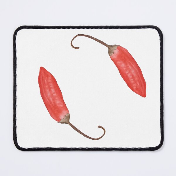Item preview, Spicy Red Chili Pepper Watercolor - Dark Botanical Food Art designed and sold by Arteandart.