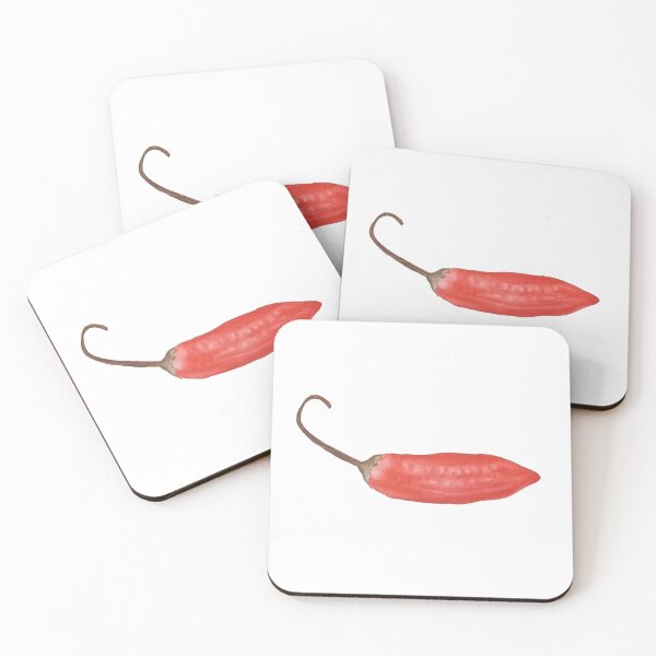 Item preview, Spicy Red Chili Pepper Watercolor - Dark Botanical Food Art designed and sold by Arteandart.