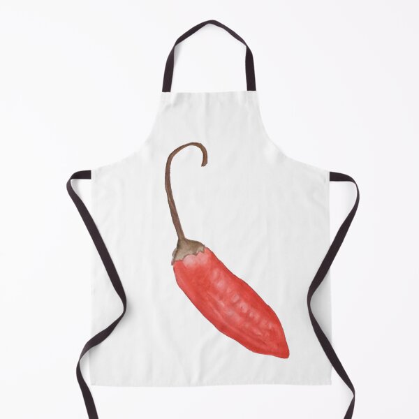 Item preview, Spicy Red Chili Pepper Watercolor - Dark Botanical Food Art designed and sold by Arteandart.