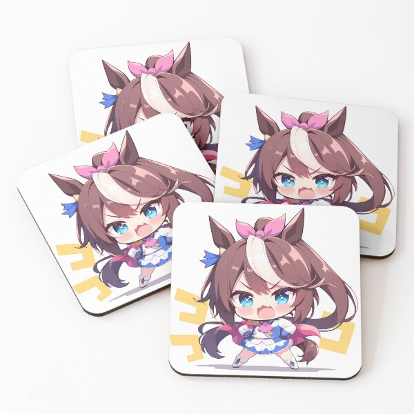 Item preview, Tokai Teio Uma Musume Pretty Derby Chibi Angry Horse Girl designed and sold by 108Recordings.