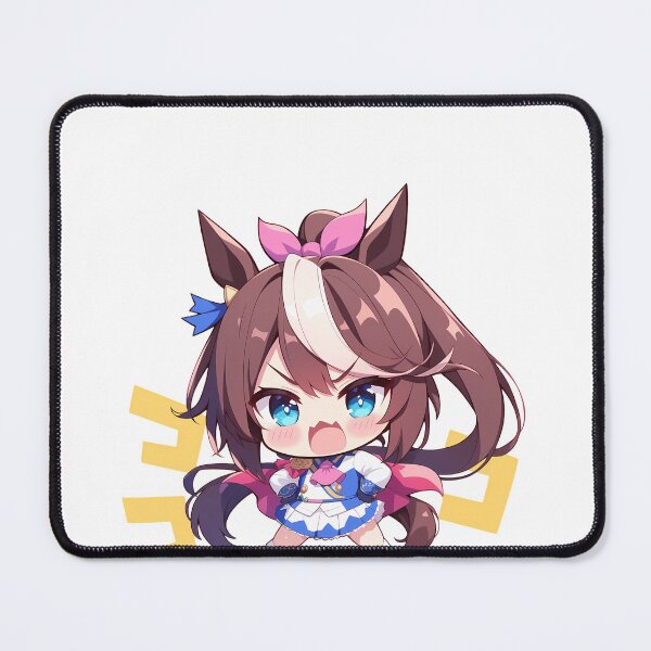 Item preview, Tokai Teio Uma Musume Pretty Derby Chibi Angry Horse Girl designed and sold by 108Recordings.