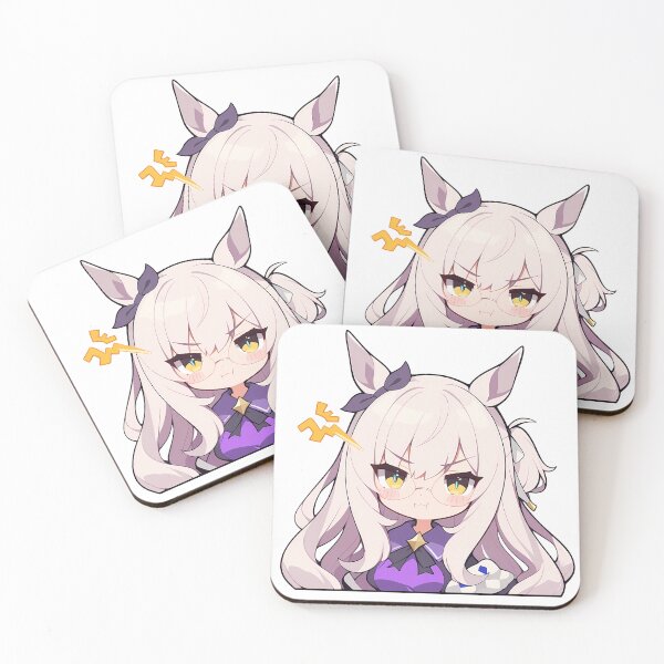 Item preview, Biwa Hayahide Uma Musume Pretty Derby Chibi Angry Glasses designed and sold by 108Recordings.