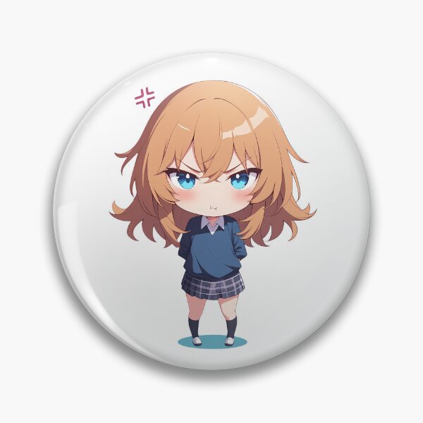 Item preview, Iroha Isshiki Oregairu Angry Chibi Blonde Full Body designed and sold by 108Recordings.