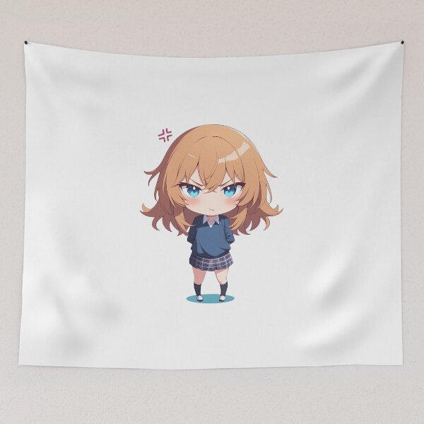 Item preview, Iroha Isshiki Oregairu Angry Chibi Blonde Full Body designed and sold by 108Recordings.