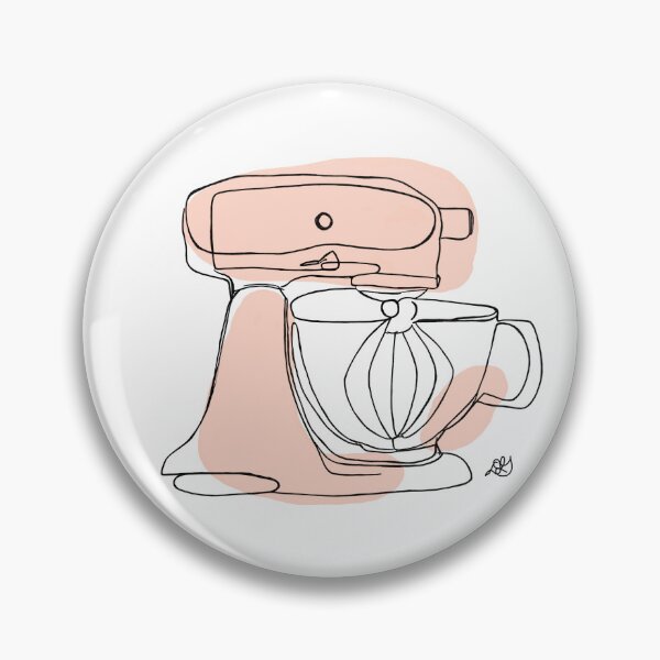 Item preview, Stand Mixer Baking Line Art Print designed and sold by Evil B Creative.
