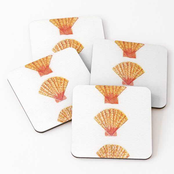 Item preview, watercolor painting of three sunrise shells designed and sold by KPierceArt.