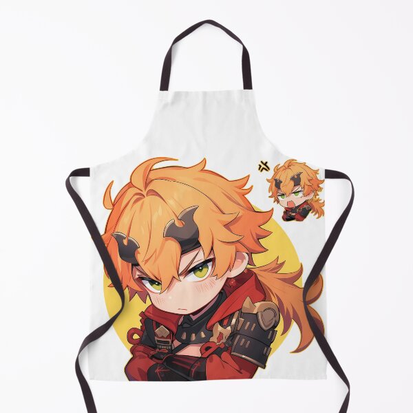 Item preview, Thoma Genshin Impact Chibi Angry Ponytail Mood designed and sold by 108Recordings.