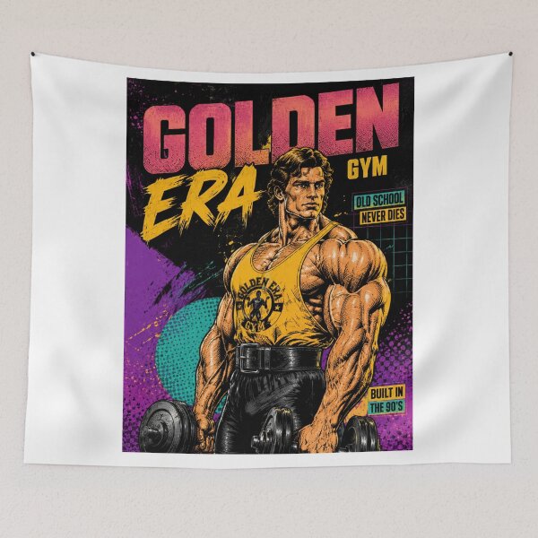 Item preview, Golden Age Gym Bodybuilding Retro Comic designed and sold by JonelleTshirts.