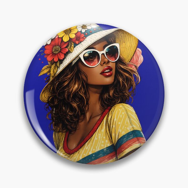 Item preview, Summer Queen Floral Hat Graphic Art designed and sold by digitalbob60.