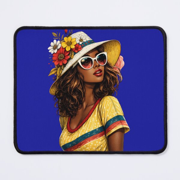 Item preview, Summer Queen Floral Hat Graphic Art designed and sold by digitalbob60.