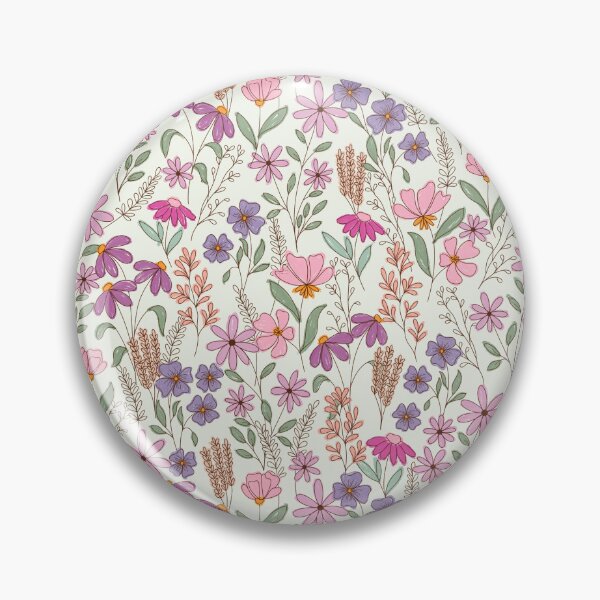 Item preview, Wildflower Field Notes in Pressed Petals Pink Purple Floral Pattern designed and sold by melanie4816.