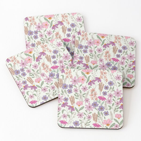 Item preview, Wildflower Field Notes in Pressed Petals Pink Purple Floral Pattern designed and sold by melanie4816.