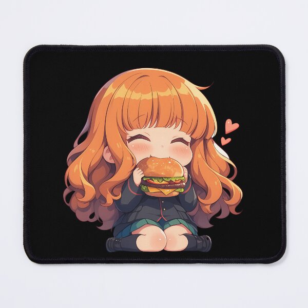 Item preview, Und Saori Takebe Girls Und Panzer Chibi Kawaii Burger Anime Girl Happy Cute Energy designed and sold by earlobejerk.