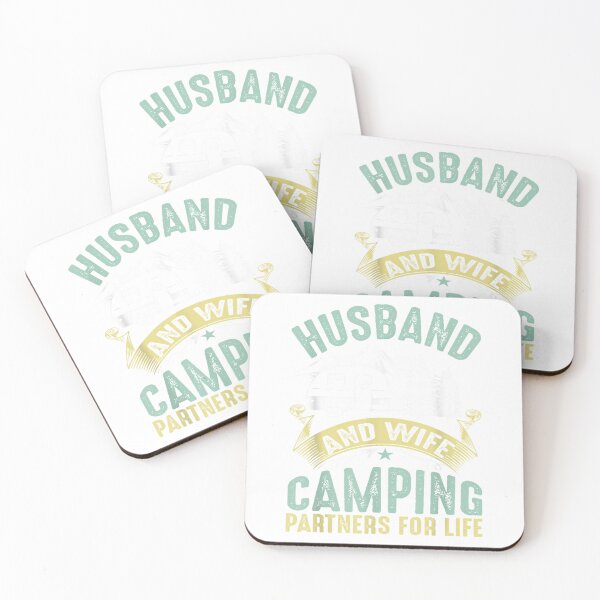 Item preview, Husband Wife Camping Partners Life RV Lovers T-Shirt designed and sold by Voila-creative.