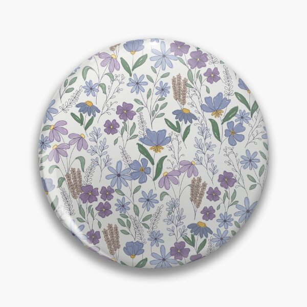 Item preview, Wildflower Field Notes in Bluebell Study Cottagecore Floral Pattern designed and sold by melanie4816.