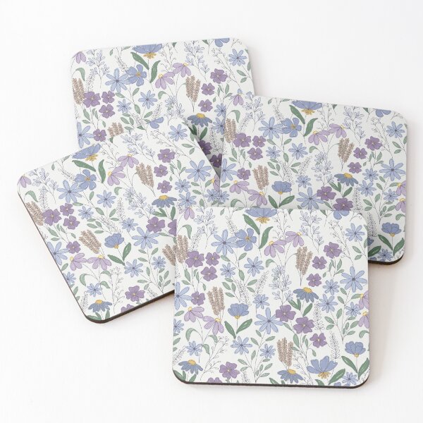 Item preview, Wildflower Field Notes in Bluebell Study Cottagecore Floral Pattern designed and sold by melanie4816.