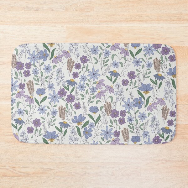 Item preview, Wildflower Field Notes in Bluebell Study Cottagecore Floral Pattern designed and sold by melanie4816.