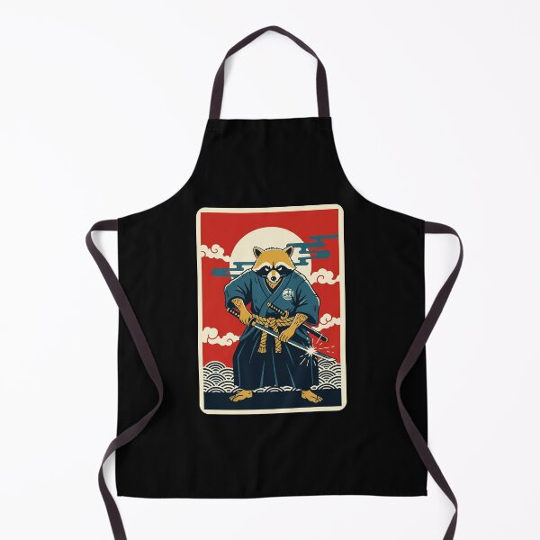 Item preview, Raccoon Samurai Warrior Against Rising Sun Vintage Style designed and sold by JordynLadukeg65.