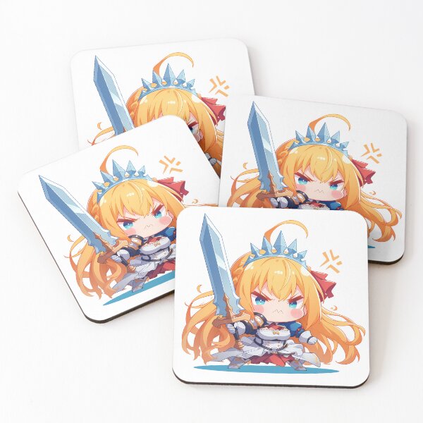 Item preview, Pecorine Princess Connect Chibi Kawaii Angry Pout designed and sold by 108Recordings.