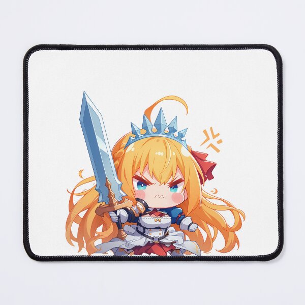 Item preview, Pecorine Princess Connect Chibi Kawaii Angry Pout designed and sold by 108Recordings.