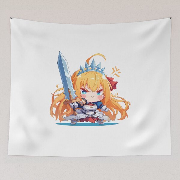 Item preview, Pecorine Princess Connect Chibi Kawaii Angry Pout designed and sold by 108Recordings.