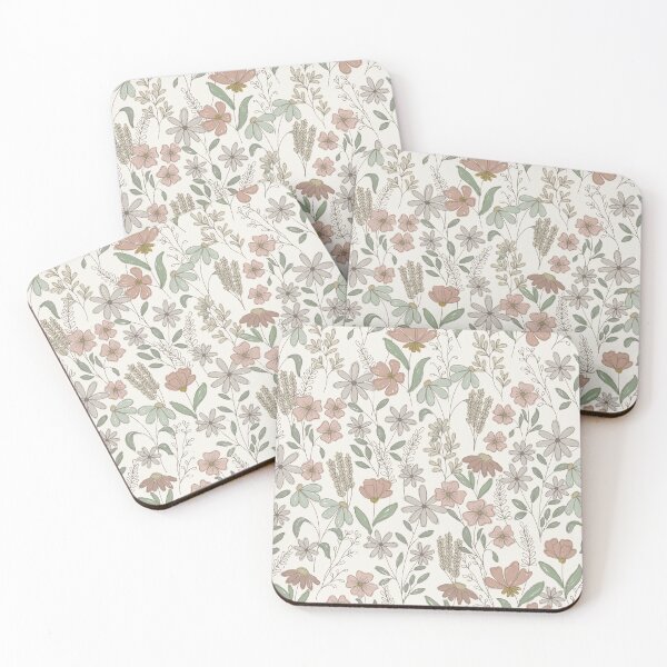Item preview, Wildflower Field Notes in Heirloom Linen Neutral Botanical Floral designed and sold by melanie4816.