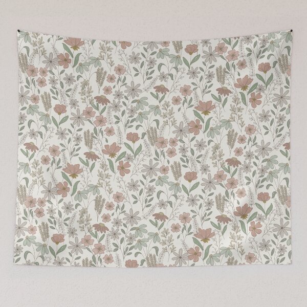 Item preview, Wildflower Field Notes in Heirloom Linen Neutral Botanical Floral designed and sold by melanie4816.