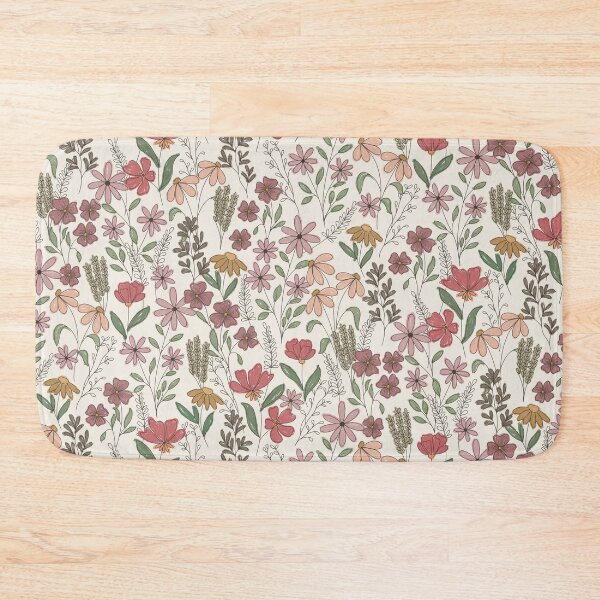 Item preview, Wildflower Field Notes in Meadow Clay Vintage Meadow Floral Pattern designed and sold by melanie4816.